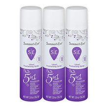 Load image into Gallery viewer, Summer&#39;s Eve Freshening Spray | Ultra | 2 oz Size | Pack of 3 | pH Balanced, Dermatologist &amp; Gynecologist Tested
