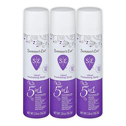 Summer's Eve Freshening Spray | Ultra | 2 oz Size | Pack of 3 | pH Balanced, Dermatologist & Gynecologist Tested