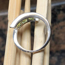 Load image into Gallery viewer, Genuine 2ct Green Peridot 925 Solid Sterling Silver Ring Size 5.5, 5.75, 6, 7, 9
