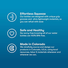 Load image into Gallery viewer, Polar Bottle Sport Insulated Water Bottle - BPA-Free, Sport &amp; Bike Squeeze Bottle with Handle (Contender - Charcoal &amp; Silver, 24 oz)
