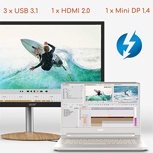 Load image into Gallery viewer, ConceptD 7 CN715-71-73A9 Creator Laptop, Intel i7-9750H, NVIDIA GeForce RTX 2080, RTX Studio, 15.6" 4K Ultra HD IPS, 100% Adobe RGB Color Gamut, Pantone Validated, Delta E<2, 32GB DDR4, 1TB NVMe SSD