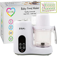 Load image into Gallery viewer, Baby Food Maker | Baby Food Processor Blender Grinder Steamer | Cooks &amp; Blends Healthy Homemade Baby Food in Minutes | Touch Screen Control | 6 Reusable Food Pouches | Bottle Warming Too
