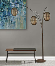 Load image into Gallery viewer, Adesso 4026-26 Maui Arc Lamp – 82-inch 3-Light Floor Lamp – Antique Bronze Finish Standing Lamp. Home Decor Lighting Fixtures
