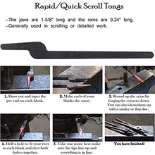 Load image into Gallery viewer, E-cowlboy Rapid Tongs Bundle Set Five Types DIY Blacksmith Tongs with Rivet, Rapid Bolt/Flat Jaw/Slot Jaw/V-Bit/Scroll Tongs
