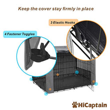Load image into Gallery viewer, HiCaptain Folding Metal Dog Crate Cover for 36 Inch Wire Pet Cage(Two-Tone Gray)
