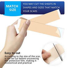 Load image into Gallery viewer, Scar Removal Patch, Scar Removal Strips Fast &amp; Effective on Keloid, Professional Removal Sheets for Scars Caused by C-Section, Surgery, Burn, Acne, 2 Reusable Scar Sheets, 1.6"×6.5"
