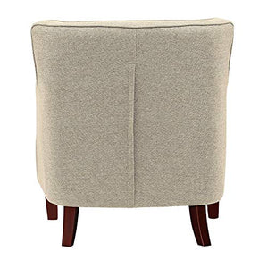 Amazon Brand – Stone & Beam Decatur Modern Tufted Wingback Living Room Accent Chair, 32.3"W, Oatmeal