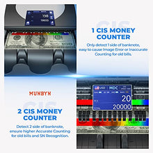 Load image into Gallery viewer, MUNBYN Bank Grade Money Counter Machine Mixed Denomination, Value Counting, Serial Number, Multi Currency, 2CIS/UV/IR/MG/MT Counterfeit Detection, Printer Enabled Bill Value Counter for Small Business
