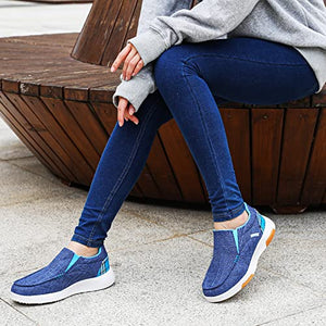 OrthoComfoot overpronation Shoes Women,Diabetic Supportive Sneakers for bunions,Heel and Foot Pain Relief Casual Shoes Size 9
