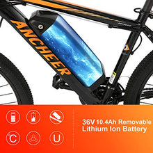 Load image into Gallery viewer, ANCHEER 350W Electric Bike 26&#39;&#39; Adults Electric Bicycle/Electric Mountain Bike, 20MPH Ebike with Removable 36V 7.8/10.4Ah Battery, Professional 21 Speed Gears
