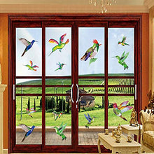 Load image into Gallery viewer, Hummingbird Window Clings Anti Collision Window Stickers Decor Decorative Bird Window Decals for Sliding Glass Doors(12 Pack)
