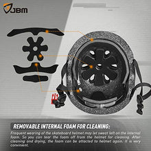 Load image into Gallery viewer, JBM Skateboard Helmet CPSC ASTM Certified Impact Resistance Ventilation for Multi-Sports Cycling Skateboarding Scooter Roller Skate Inline Skating Longboard
