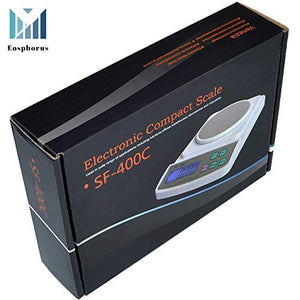 600 g (21 oz) / 0.01 g Digital LCD Analytical Balance Laboratory School Scale with USB Charger AC/DC Adapter