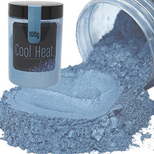 Load image into Gallery viewer, FIREDOTS Cool Blue Blue Mica Powder for Epoxy Resin Art, Huge 100g Jar, Blue Mica Epoxy Resin Pigment, Mica Powder Blue Resin Color Pigment, Blue Epoxy Color Pigment, Blue Pigment Resin Epoxy
