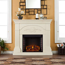 Load image into Gallery viewer, SEI Furniture Sicilian Harvest Traditional Style Electric Fireplace, Ivory
