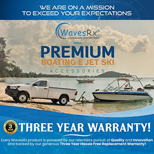 WAVESRX Boat Trailer Hitch Tightener & Stabilizer | Stainless Steel Anti-Rattle Clamp for 2" Hitch Receivers | Marine Grade Rust-Free for Safe Transportation of Your Watercraft | Improved 2022 Version