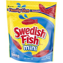 Load image into Gallery viewer, SWEDISH FISH Mini Soft &amp; Chewy Candy, Family Size, 1.8 lb
