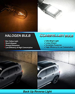 Combriller 912 921 LED Bulbs for Backup Reverse Light Bulbs Error Free T15 906 W16W led bulb Backup Light Bulbs for Truck Super Bright 6500K White 2835 21-SMD 921 LED Bulb Pack of 2