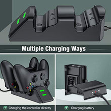 Load image into Gallery viewer, Controller Charger for Xbox one, Controller Charging Station Compatible with Xbox One/One X/One S/One Elite, Dual Charging Dock with 2 x 1200mAh Rechargeable Battery Packs…

