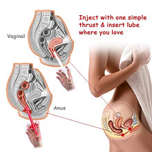 Load image into Gallery viewer, ANGCURE Lube Applicator Syringes, Lubricant Shooter with Smooth Rounded Cap for Men, Women &amp; Couples, Reusable, Easy Use &amp; Clean [10ml Scales][Red White]
