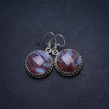 Load image into Gallery viewer, Natural Cuprite Blood Stone Handmade Vintage 925 Sterling Silver Earrings 1 1/4" T3660
