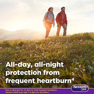 Nexium 24HR Acid Reducer Heartburn Relief Capsules for All-Day and All-Night Protection from Frequent Heartburn, Heartburn Medicine with Esomeprazole Magnesium - 28 Count