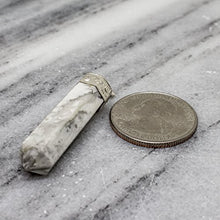 Load image into Gallery viewer, Raw White Howlite Healing Crystal Necklace – For Reiki Insomnia Relief Anxiety Stress Sleep Crown Chakra
