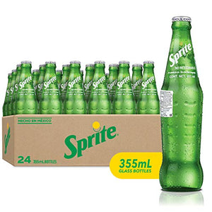 Mexican Sprite Glass Bottle, 12 fl oz, 24 Pack