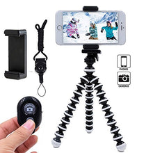 Load image into Gallery viewer, DAISEN Phone Tripod, Flexible Octopus Cell Phone Tripod for iPhone, Android Smartphone and Camera with Universal Phone Holder and Bluetooth Remote Control
