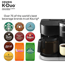 Load image into Gallery viewer, Keurig K-Duo Coffee Maker, Single Serve and 12-Cup Carafe Drip Coffee Brewer, Compatible with K-Cup Pods and Ground Coffee, Black

