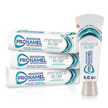 Load image into Gallery viewer, Sensodyne Pronamel Mineral Boost Enamel Toothpaste for Sensitive Teeth, to Replenish Minerals and Strengthen Enamel, Peppermint - 4 Ounces (Pack of 3)
