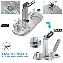 Load image into Gallery viewer, OLEBR Charging Stand Compatible with iWatch 6 and SE Watch Charging Stand for AirPods, iWatch Series 6/SE/5/4/3/2/1,iPhone 11/11 Pro/11 Pro Max/Xs/X Max/XR/X/8/8Plus/7/7 Plus /6S /6S Plus-Silver
