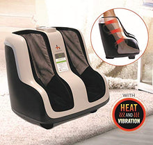 Load image into Gallery viewer, Human Touch Reflex SOL Foot and Calf Relaxation Shiatsu Massager with Heat and Vibration- Patented Technology - Extended Height, Adjustable Tilt Base with Under Foot Massage Rollers, Black and White
