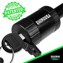 Load image into Gallery viewer, Rhino USA Trailer Hitch Lock - Patented 5/8&quot; Locking Receiver Pin for Class III IV Hitches - Weatherproof Anti-Theft Lockable Pin with Dust, Mud &amp; Gunk Protection - Used to Tow Truck, Boat, Bike
