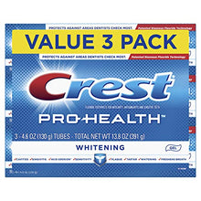 Load image into Gallery viewer, Crest Pro-Health Whitening Gel Toothpaste, 4.6 oz, 3 Count, Triple
