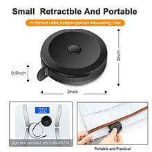Load image into Gallery viewer, Soft Tape Measure Retractable Measuring for Body Fabric Sewing Tailor Cloth Knitting Craft Weight Loss Measurements Retractable Black Dual Sided Tape Measure Body Measuring 1 Pack
