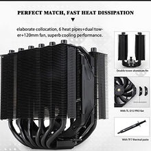 Load image into Gallery viewer, Thermalright Silver Soul 135 Black Dual Tower CPU Air Cooler, 6x6mm Heat Pipes, 135mm Height, D12Pro PWM Fan, Aluminium Heatsink Cover, AGHP Technology, for AMD AM4/Intel LGA1700/1200/1150/1151
