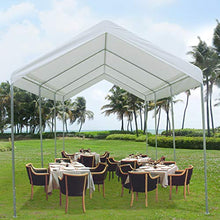 Load image into Gallery viewer, ADVANCE OUTDOOR 10 x 20 FT Heavy Duty Carport Car Canopy Garage Boat Shelter Party Tent, Adjustable Height from 6.0ft to 7.5ft, White
