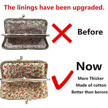 Load image into Gallery viewer, Cute Floral Buckle Coin Purses Vintage Pouch Kiss-lock Change Purse Wallets
