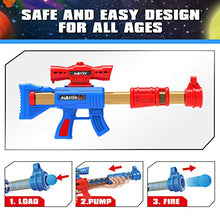 Load image into Gallery viewer, LURLIN Shooting Game Toy for Age 6, 7, 8,9,10+ Years Old Kids, Boys - 2pk Foam Ball Popper Air Guns &amp; Shooting Target &amp; 24 Foam Balls - Ideal Gift - Compatible with Nerf Toy Guns…

