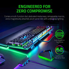 Load image into Gallery viewer, Razer Huntsman Elite Gaming Keyboard: Fastest Keyboard Switches Ever - Clicky Optical Switches - Chroma RGB Lighting - Magnetic Plush Wrist Rest - Dedicated Media Keys &amp; Dial - Classic Black
