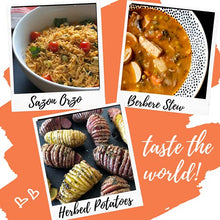 Load image into Gallery viewer, Global Spice Collection Gift Set - Nummy Nibbles World Traveler 4-Pack Herb, Spice &amp; Seasoning Blends - No Salt, No Sugar, Whole30 Approved, Vegan , Keto, Paleo
