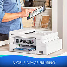 Load image into Gallery viewer, Brother MFC-J805DW INKvestmentTank Color Inkjet All-in-One Printer with Mobile Device and Duplex Printing with Up To 1-Year of Ink In-box, White, one size, Amazon Dash Replenishment Ready
