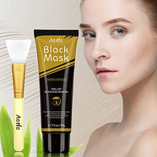 Load image into Gallery viewer, Blackhead Remover Mask Deep Cleansing Charcoal Black Mask Peel-Off Facial Mask for All Skin Types with Brush
