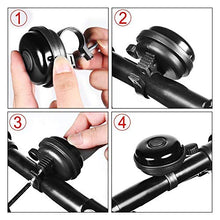 Load image into Gallery viewer, Accmor Classic Bike Bell and 2 Pack Bike Helmet Mirror Bundle, Great Bicycle Accessory for Adults Kids
