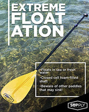 Load image into Gallery viewer, SUP Paddle - 3 Piece Adjustable Stand Up Paddle Board Paddles - Lightweight &amp; Floating Paddleboard Oar - Durable &amp; Packable for Travel - High-Grade Aluminum Shaft &amp; Nylon Blade for Efficient Strokes
