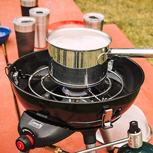 Coleman Gas Camping Stove | 4 in 1 Portable Propane Cooking System, Black