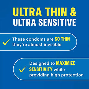 Durex Invisible Condom, 16 ct & K-Y Liquid Lubricant 5 oz 1 ea