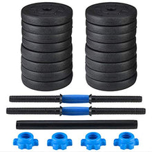 Load image into Gallery viewer, NJ508 Weight Dumbbells Set, Adjustable Weight to 22/44/66/88/110Lbs, Barbell Set for Men and Women Home Fitness Weight Set Gym Workout Exercise Training with Connecting Rod (110)
