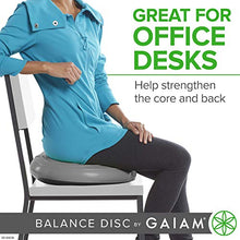 Load image into Gallery viewer, Gaiam Balance Disc Wobble Cushion Stability Core Trainer For Home Or Office Desk Chair &amp; Kids Alternative Classroom Sensory Wiggle Seat
